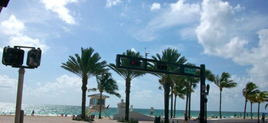 Fort Lauderdale Beach at A1A and Las Olas