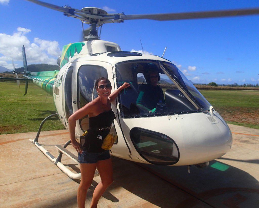 Lihue, Kauai heliport for tour of the Garden Isle by Safari Helicopters