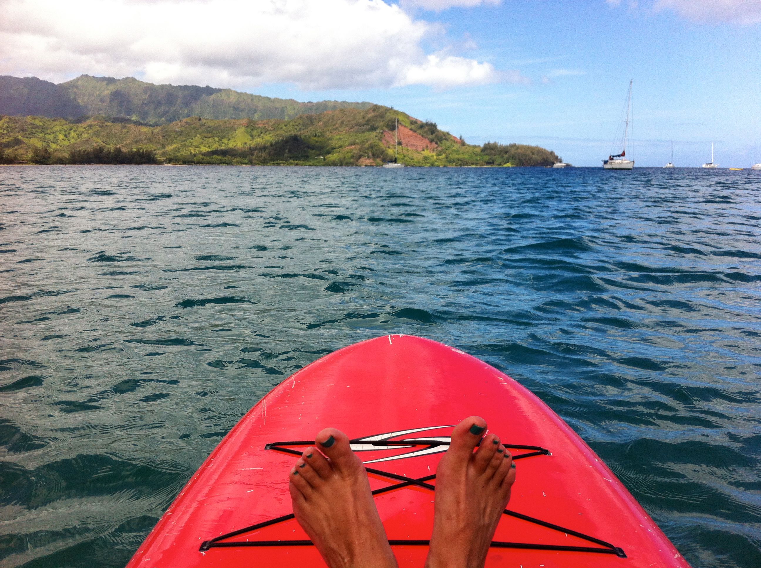 Paddleboarding_Kauai_Hanalei_Bay