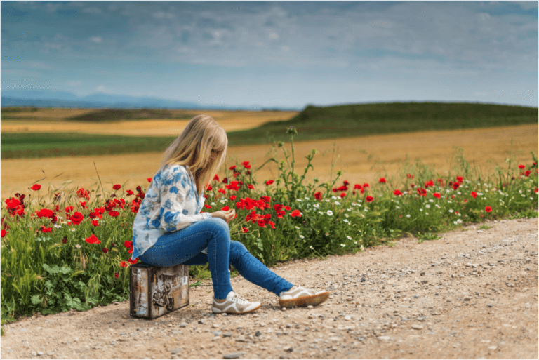 Kentucky_Road_Flowers_and_Girl